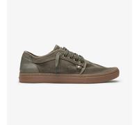 Satorisan - Scarpe Casual Uomo Donna - Heisei Suede - Sneakers Vintage Pelle Sostenibili, Confortevoli e Durevole - Colore Deep Khaki/Gr - Taglia 40