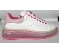 Sneakers scarpe donna Alexander McQueen modello Larry bianco / rosa