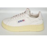 Sneakers scarpe donna Autry Dallas Low bianche e talloncino bianco