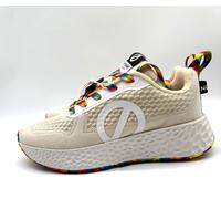 SNEAKERS SCARPE UOMO NO NAME CARTER FLY MESH RAIMBOW CAOUTCHOUC DOVE/MULTICOLOR