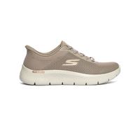 Skechers Donna Go Walk Flex Carla Slip-In ALLENATRICE, Taupe Textile/Trim, 41 EU