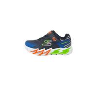 Skechers Flex-glow Bolt, Scarpe sportive Bambini e ragazzi, Black Synthetic Textile Blue Lime Ora, 24 EU