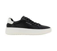 Skechers, Sneaker Suit Court Break Uomo, Finitura Nera Duraleather Tacco Bianco, 43 EU