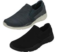 Uomo Skechers Slip On Tessuto Memoria Schiuma Scarpe Equalizer 3.0 Sumnin 52937