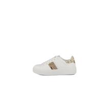 Sneakers stringate donna bianco oro Cotton Belt art. CBW614A30
