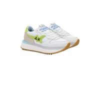 SNEAKERS SUN68 DONNA BIG STARGIRL SPONGEE LOGO 0168 BIANCO/LIME Z35215 £130,00