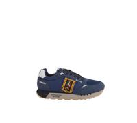 Sneakers uomo Aeronautica Militare in tessuto tecnico blu
