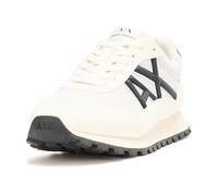 Armani Exchange Sneaker Drop Uomo, Bianco sporco/blu scuro, 42 EU