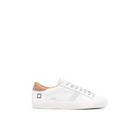 D.A.T.E. Sneaker Hill Low Calf - White/Cuoio (Beige, Sistema Taglie Calzature EU, Adulto, Uomo, Numero, Media, 42)