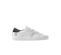 D.A.T.E. Sneakers da Uomo Hill Low in Pelle Bianca e Blu Scuro - Hill Low M 441-HL-CA-WL - Misura 41