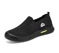 Sneakers Uomo Piattaforma Basket Uomo Running Sport in Maglia Basquettes Legere Scarpe da Ginnastica e Sport Scarpa Ortopedica Scarpe da Trekking A Piedi Calzature di Sicurezza Basquette, 01 Nero, 44