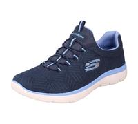 Skechers Scarpe da Ginnastica Donna Summits Artistry Chic 150119 Memoria Schiuma Vegane Blu Navy 38