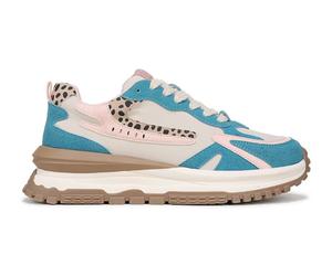 Sneakers Vegan Rosa Blu Per Donne Chucky In Piattaforma Con Lacci