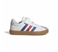 adidas VL Court 3.0 Hook And Loop Shoes Kids, Scarpe Unisex-Bambini, Ftwr White/Team Royal Blue/Better Scarlet, 35 EU