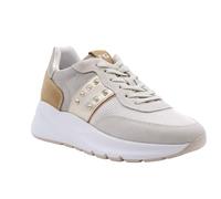 Nero Giardini E512863D Velour Rete Yogurt Sneakers per Donna in Nabuk Zeppa Bassa (Taglia 38)