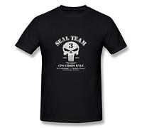 sneakeye Men's Chris Kyle Seal Team Frog Foundation American Sniper T-Shirt Black