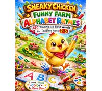Sneaky Chick Alphabet Adventure: ABC Tracing and First Words for Toddlers Ages 2-5: A Fun Preschool Alphabet Workbook with Cute Farm-Themed Learning
