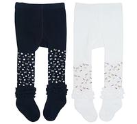 Snegyu 2pz Carino Collant con Floreale Volant Frilly Trim per Bambina Bimba Neonata Calze Collant Principessa Leggings Calzini Calzamaglia Cotone per 2-4 Anni