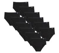 SNELLY Culotte Donna Mutande a Vita Alta Pacco da 6-9-12 Slip in Cotone Elasticizzato con Fascia Alta e Inserti in Pizzo Laterali E123 Intimo di Marca Sexy Pratico Comodo