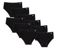 SNELLY Midi Donna Mutande a Vita Alta con Pizzo da 6-9-12 Slip Bianco o Nero in Cotone Elasticizzato di qualità E472 Taglie S M L XL Intimo di Marca Sexy e Comodo per Il Benessere di Tutto Il Giorno