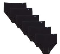 SNELLY Mutande Donna a Vita Alta Cotone Elasticizzato (6, 9, 12 Pezzi) Culotte E396 Bianco Nero Pelle Taglia M L XL XXL 3XL 4XL 5XL 6XL 7XL Intimo Taglie Forti