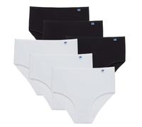 SNELLY Mutande Donna a Vita Alta Cotone Elasticizzato (6, 9, 12 Pezzi) Culotte E396 Bianco Nero Pelle Taglia M L XL XXL 3XL 4XL 5XL 6XL 7XL Intimo Taglie Forti