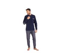 SNELLY Pigiama Uomo Invernale Cotone Punto Milano, Pigiami 2 Pezzi Morbido con Maglia Manica Lunga, Fantasia a Scelta,CL828 Taglie 48 50 52 54 56 58 60