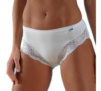 SNELLY Slip Donna Mutande a Vita Media con Pizzo da 6-9-12 Slip Bianco o Nero in Morbido Cotone Elasticizzato di qualità E448 Intimo di Marca Sexy e Comodo per Il Benessere di Tutto Il Giorno