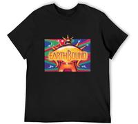 Snes Arcade Game Earthbound Video Game Fan Breathable T Shirt Black L