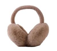 SNGUOQ 1 paio di paraorecchie in morbido peluche, invernali, calde, in tinta unita, for proteggere le orecchie dal freddo, pieghevoli Per Lo Sci, Il Ciclismo(Khaki)
