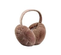 SNGUOQ 1 paio di paraorecchie in peluche morbido, invernali, caldi, pieghevoli, in pelliccia tinta unita, protezione for esterni Per Lo Sci, Il Ciclismo(Khaki)