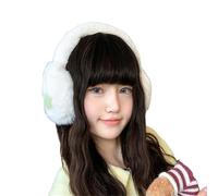 SNGUOQ 1 paio di paraorecchie in peluche pieghevoli e spessi a forma stella, for tenere al caldo le orecchie, for donne ragazze Per Lo Sci, Il Ciclismo(Beige)