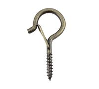 SNGUOQ 100 pezzi di ganci sicurezza con fibbia circolare multicolore, fissaggio a vite, anticaduta, lampada for illuminazione Bonsai Per Appendere Piante(Bronze)