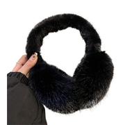 SNGUOQ 2 pezzi di colore solido morbido peluche paraorecchie invernali caldi copriorecchie protezione for esterni Per Lo Sci, Il Ciclismo(Black)