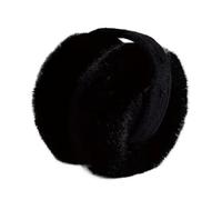 SNGUOQ 2 pezzi di paraorecchie invernali in peluche morbido e solido for la protezione delle orecchie da esterno Per Lo Sci, Il Ciclismo(Black)