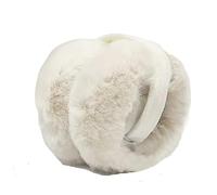 SNGUOQ 2 pezzi di paraorecchie invernali in peluche morbido e solido for la protezione delle orecchie all'aperto Per Lo Sci, Il Ciclismo(White)