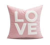 SNGUOQ 2 pezzi Federe for cuscini romantici d'amore Federa for cuscino vintage jacquard ricamata for da tiro for arredamento for la casa Per Materassi,Divano(ColorB 45x45Cm)