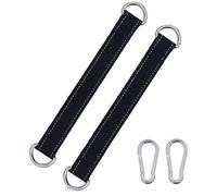 SNGUOQ 4 Pezzi Cinghia di Sospensione Resistente con moschettone for Altalena sull'albero Amaca Fitness Palestra Domestica Fascia Resistenza Allenamento per Amache E Altalene da Campeggio