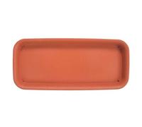 SNGUOQ 5 Pezzi di Vassoio Rettangolare in plastica for Piante, sottovasi, for Fiori, vasi da Interno ed Esterno per Giardini, Cortili(Red,14x30cm)