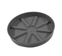 SNGUOQ 6 Pezzi di sottovaso in plastica for Piante, Rotondo, antigoccia, for vasi da Fiori, for Interni ed Esterni, for la casa e Il Giardino per Giardini, Cortili(Grey,3.2x22.7x22.7cm)