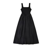 SNGUOQ A-Line Dr, giuntura in fibra a vita alta da donna, dimagrante, lunga, alla moda, for pendolari Per Spiagge E Vacanze(Black,M)