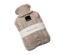 SNGUOQ Cintura Ad Acqua Calda 2PCS Hot Water Bottles Bag Water-Filling Hot-Water Bag for Female Warm Belly Hands And Feet Keep Hand Warmer Hot WaterBag Borsa dell'Acqua Calda in Gomma(Khaki 2000ML)