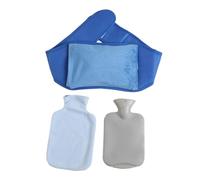 SNGUOQ Cintura Ad Acqua Calda Winter Water Bottle Belt Waist Hand Warmer Hot Water Bottle Belt Hot Water Bag Soft Plush Hot Water Cover for Abdomen Borsa dell'Acqua Calda in Gomma(Blue-240g)