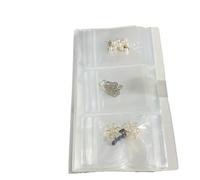 SNGUOQ Libro portaoggetti trasparente for gioielli, portatile, da viaggio, facile visualizzare, album fotografico, borsa for l'organizzazione dei Per L'uso Quotidiano