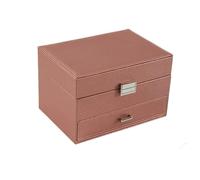 SNGUOQ Three-layer Jewelry Organizer Box Large Portable EarrinThree-layer Earrings Rings Storage Case PU Necklace Display Gift For Girls Jewelers Per Camere Da Letto E Bagni