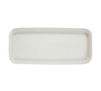 SNGUOQ Vassoio Rettangolare in plastica for Piante da Interno ed Esterno 5 Pezzi per Giardini, Cortili(White,14x30cm)