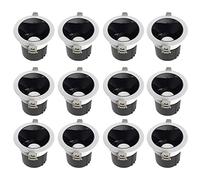 SNHHNSW 12pack Canless Gimbal Ressed Lamp 2in 3in 4in Eyeball iling Downlight 5W,10W,15W,24W Rotatable Spotlights CRI90+,led Swivel Wafer Light-3000K | 4000K | 6000K,10w-3000k