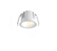SNHHNSW 7W Modern Anti-Glare Downlight, Embedded Household LED High CRI Eye Protection Spotlight, Deep Cup Ceiling Spotlight without Main Light for Living Room and Kitchen, 490LM, Bright black