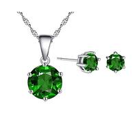 SNHHNSW Catena a sei artigli otto frecce cuore zirconia cubica orecchini a pendente set