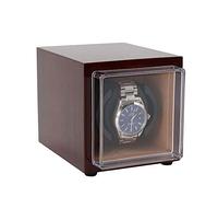 SNHHNSW Chandelier Automatic Single Watch Winder 1+0 Quiet Motor 5 Rotation Modes Storage Display Case Box (A) Chandelier